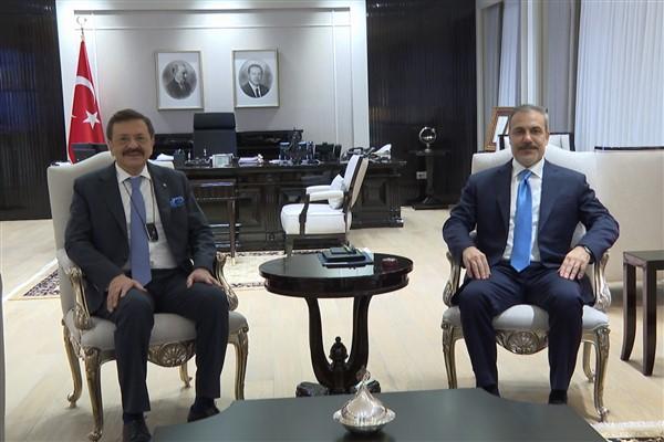 Dışişleri Bakanı Hakan Fidan, Türkiye Odalar ve Borsalar Birliği (TOBB)