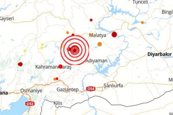 Malatya'da 4.9 büyüklüğünde deprem meydana geldi.