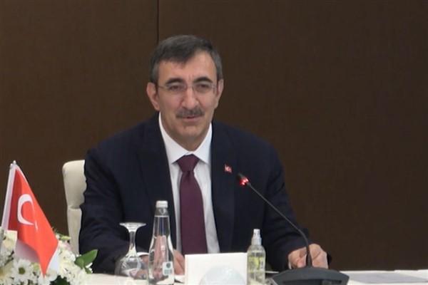 Cumhurbaşkanı Yardımcısı Cevdet Yılmaz, American Turkish Business Roundtable üyeleriyle görüştü.