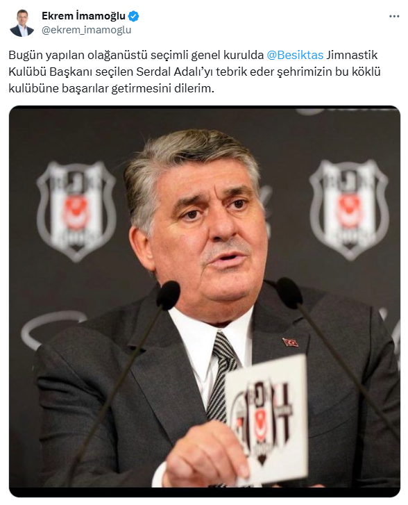 Beşiktaş'ın Yeni Başkanı Serdal Adalı