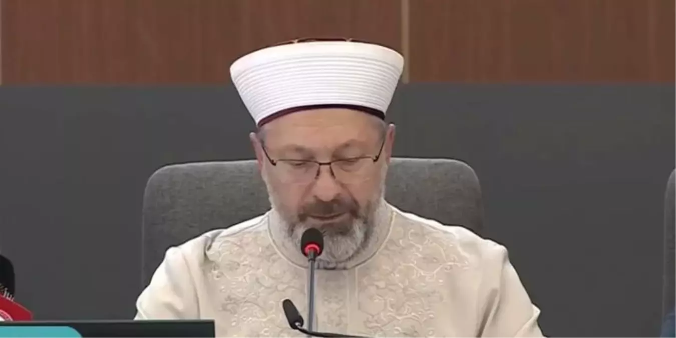 Diyanet İşleri Başkanı Ali Erbaş, aile yapısının önemi ve toplum
