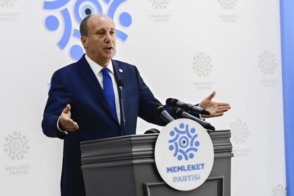 Memleket Partisi Genel Başkanı Muharrem İnce, Cumhurbaşkanı Recep Tayyip Erdoğan'ı