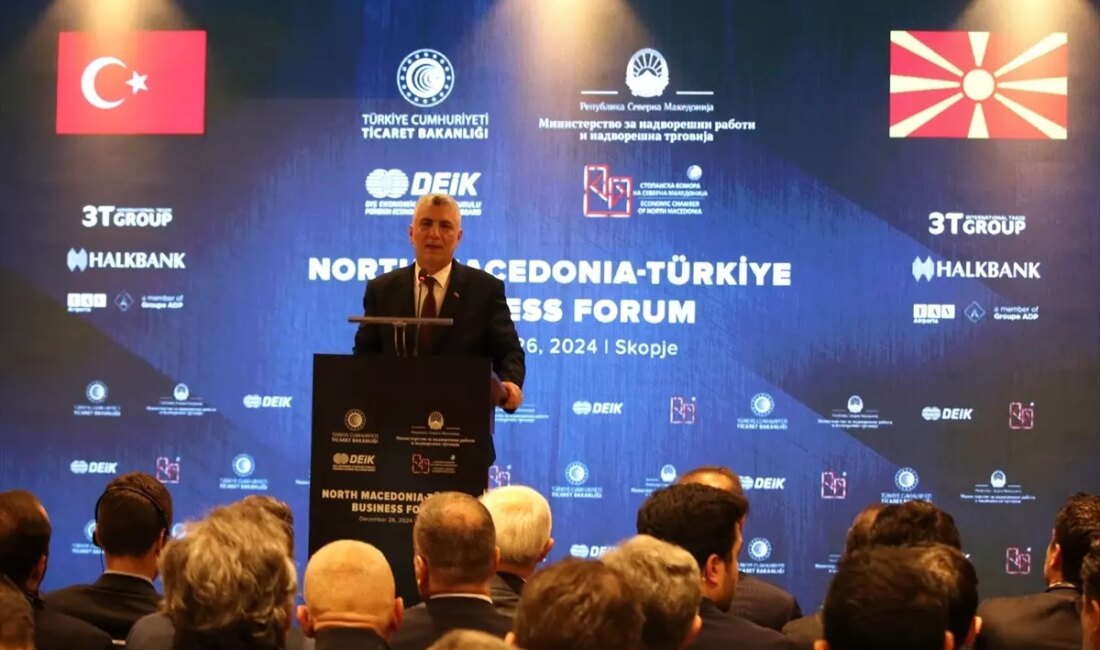 Kuzey Makedonya'da Türkiye-Kuzey Makedonya İş Forumu, iki ülke arasındaki ticaret