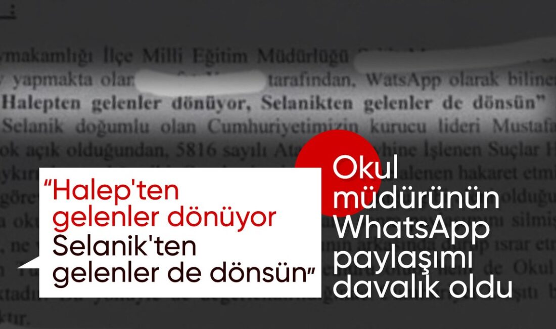 WhatsApp'tan "Halep'ten gelenler dönüyor, Selanik'ten gelenler de dönsün" paylaşımı yapan
