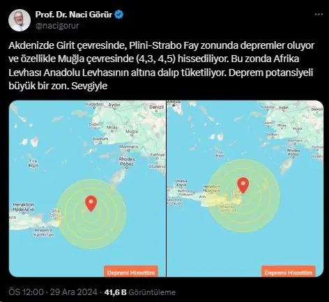 Türkiye'de Deprem Aktivitesi Devam Ediyor