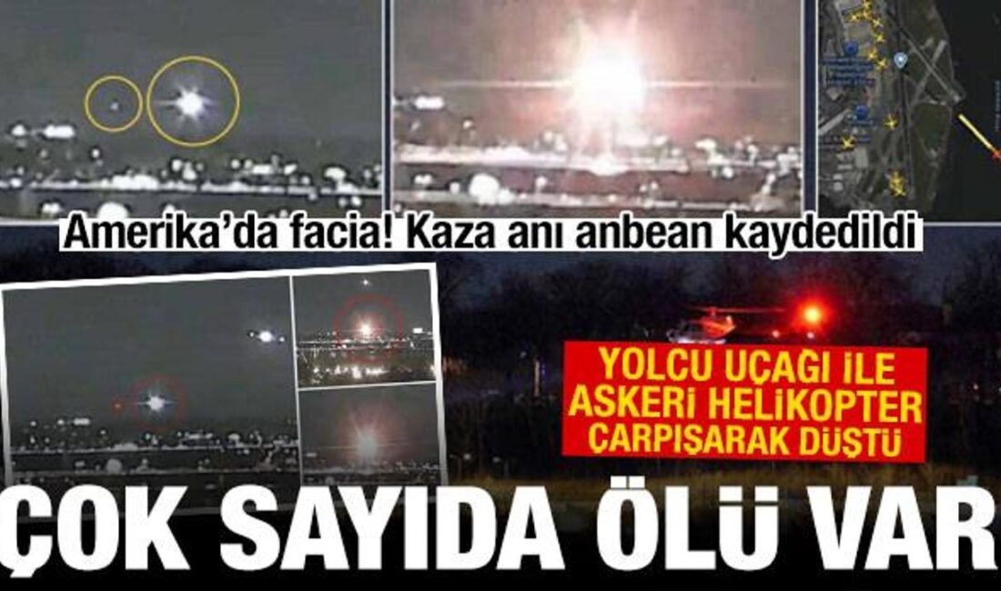ABD'de meydana gelen korkunç bir olayda, bir uçak ve helikopter