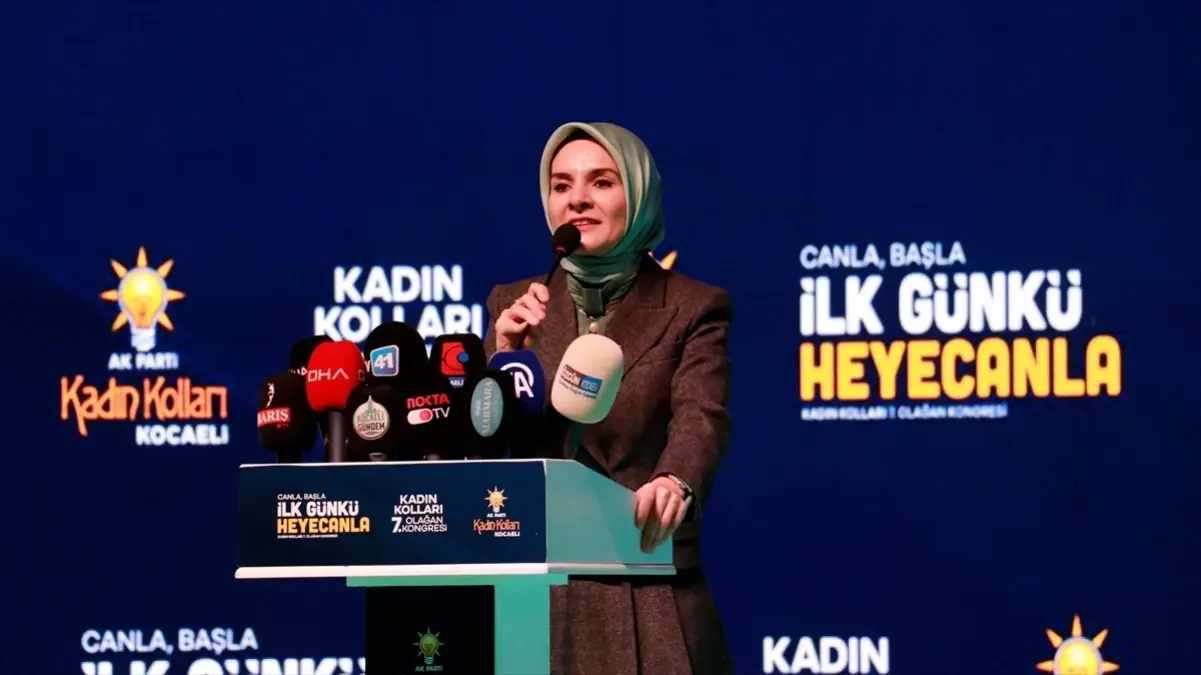 Aile ve Sosyal Hizmetler Bakanı Mahinur Özdemir Göktaş, Kocaeli'deki açıklamalarında