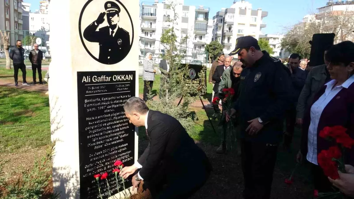 Ali Gaffar Okkan ve şehit polislerin anma töreninde, güvenlik güçlerimizin
