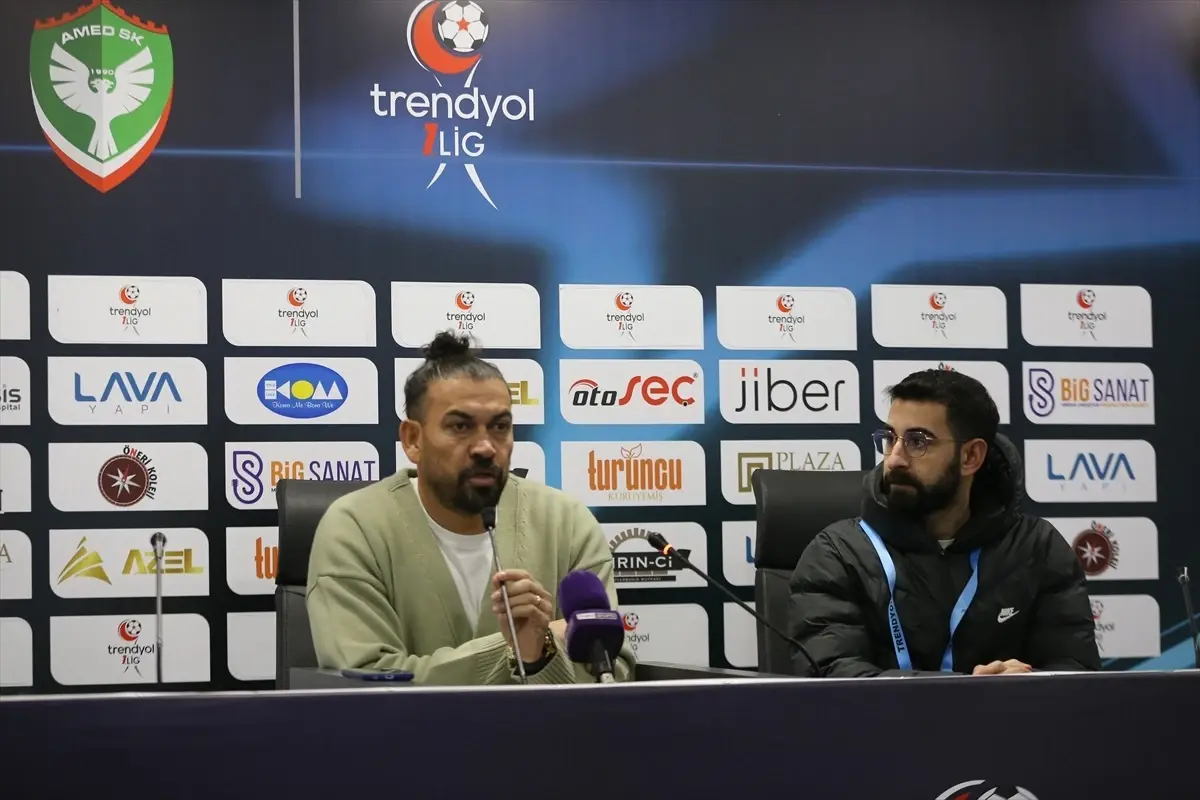 Amed Sportif Faaliyetler ve Karagümrük maçı sonrası Servet Çetin ve