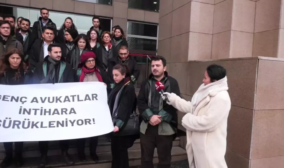 Avukatların artan intiharları üzerine kapsamlı bir basın açıklaması. Bu trajik