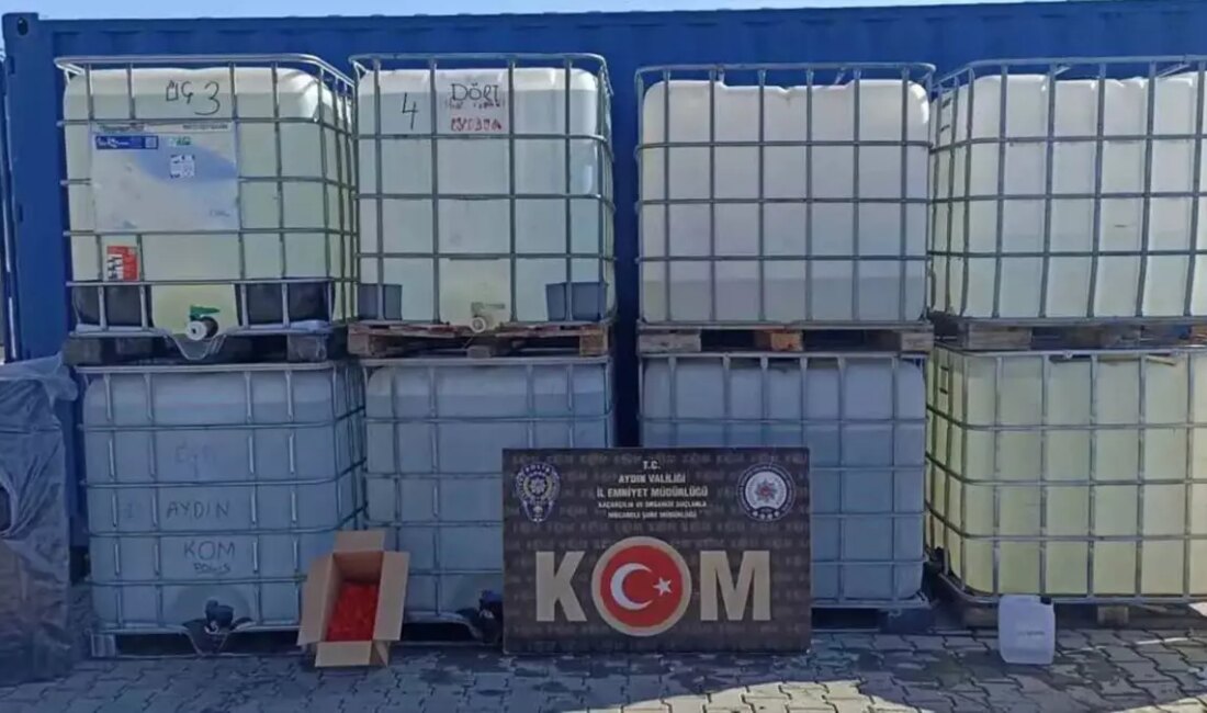 Aydın merkezli gerçekleştirilen içki kaçakçılığı operasyonunda, 10 ilde eş zamanlı