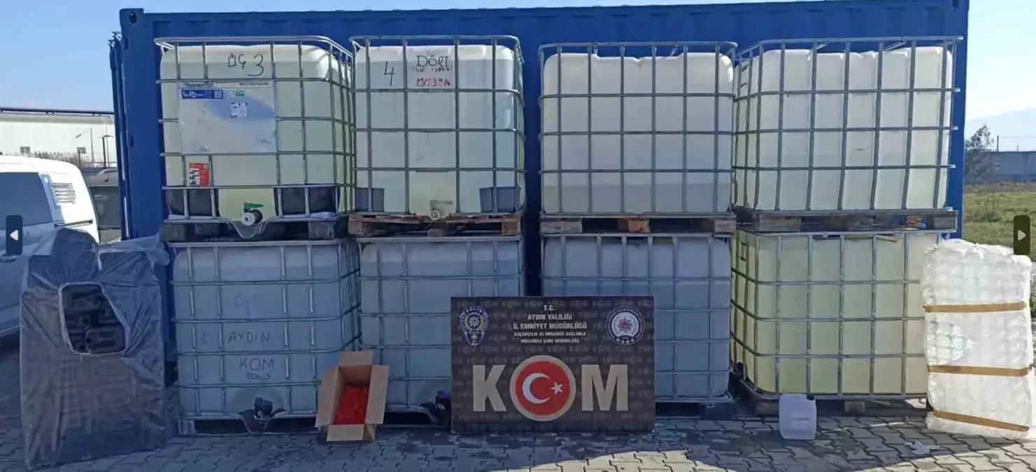 Aydın merkezli gerçekleştirilen içki kaçakçılığı operasyonunda, 10 ilde eş zamanlı