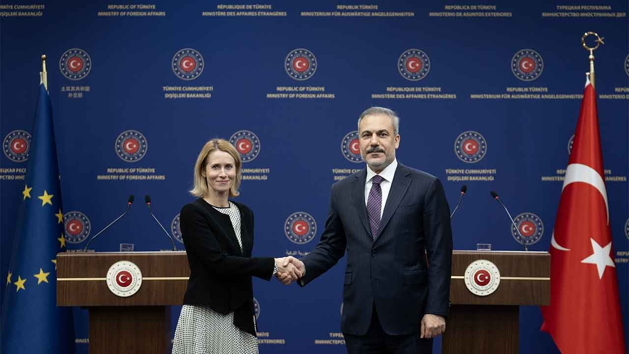 Bakan Fidan, AB Yüksek Temsilcisi Kallas ile basın toplantısında, AB