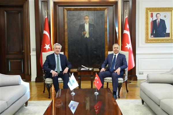 İçişleri Bakanı Ali Yerlikaya, Birleşmiş Milletler Mülteciler Yüksek Komiseri Filippo