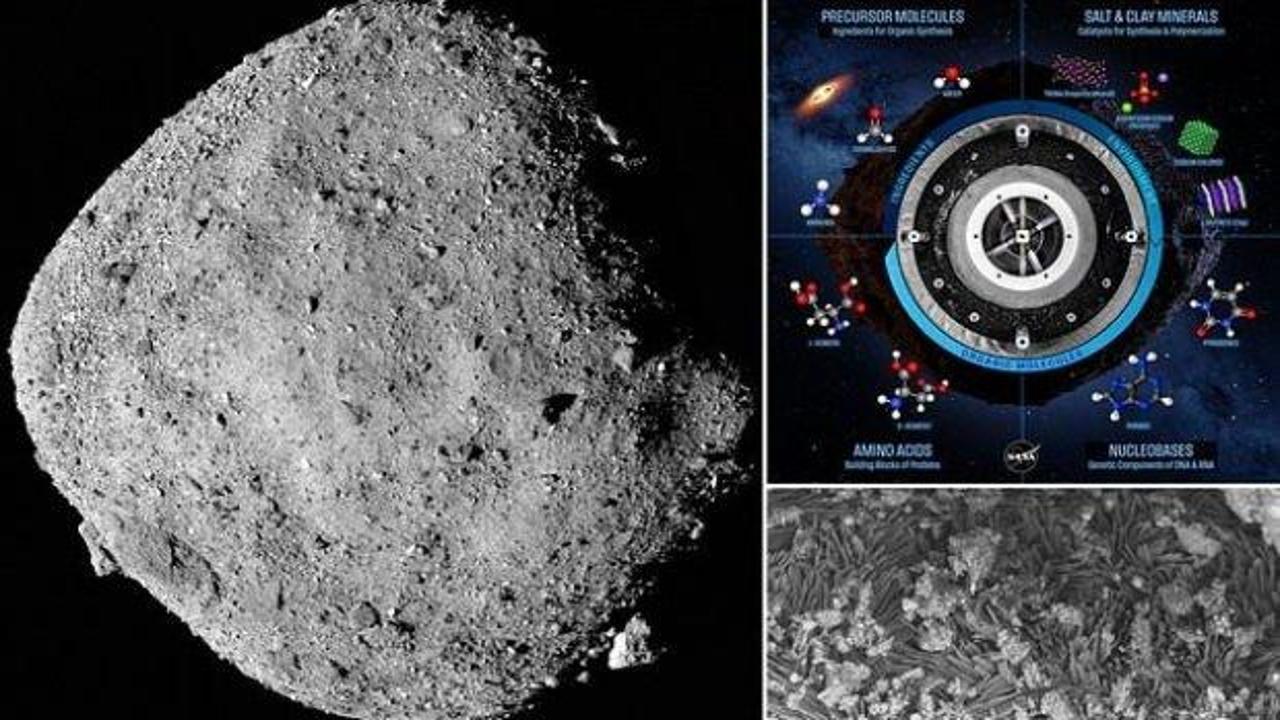 Bennu asteroidinde yapılan araştırmalar, yaşamın temel bileşenlerinin keşfedildiğini ortaya koydu.