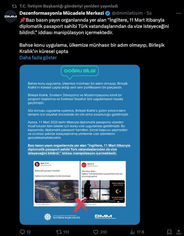 Birleşik Krallık'ın Yeni Vize Politikası Hakkında Açıklama