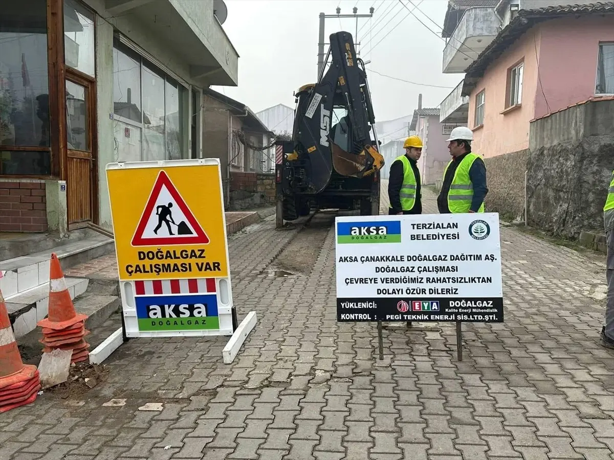 Çanakkale Terzialan'da doğal gaz için ilk kazma vuruldu. Bu önemli