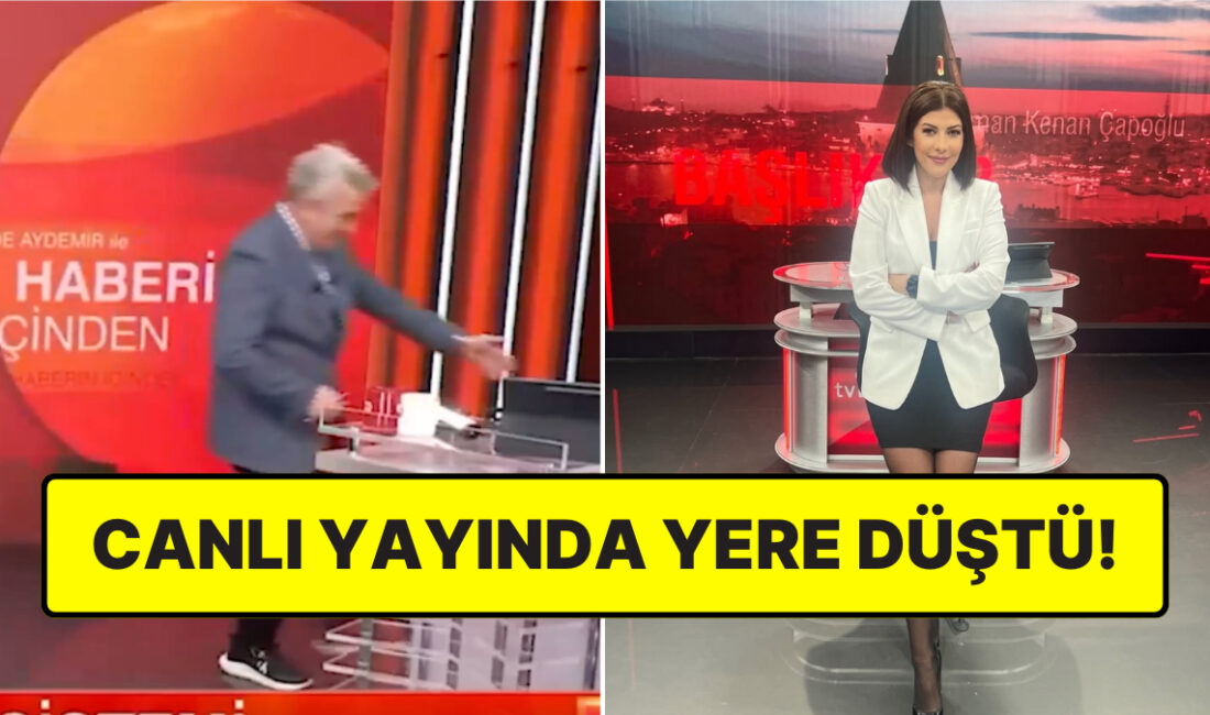 Canlı yayında Hande Aydemir'in sandalyesinin kırılması izleyenleri şok etti! Bu