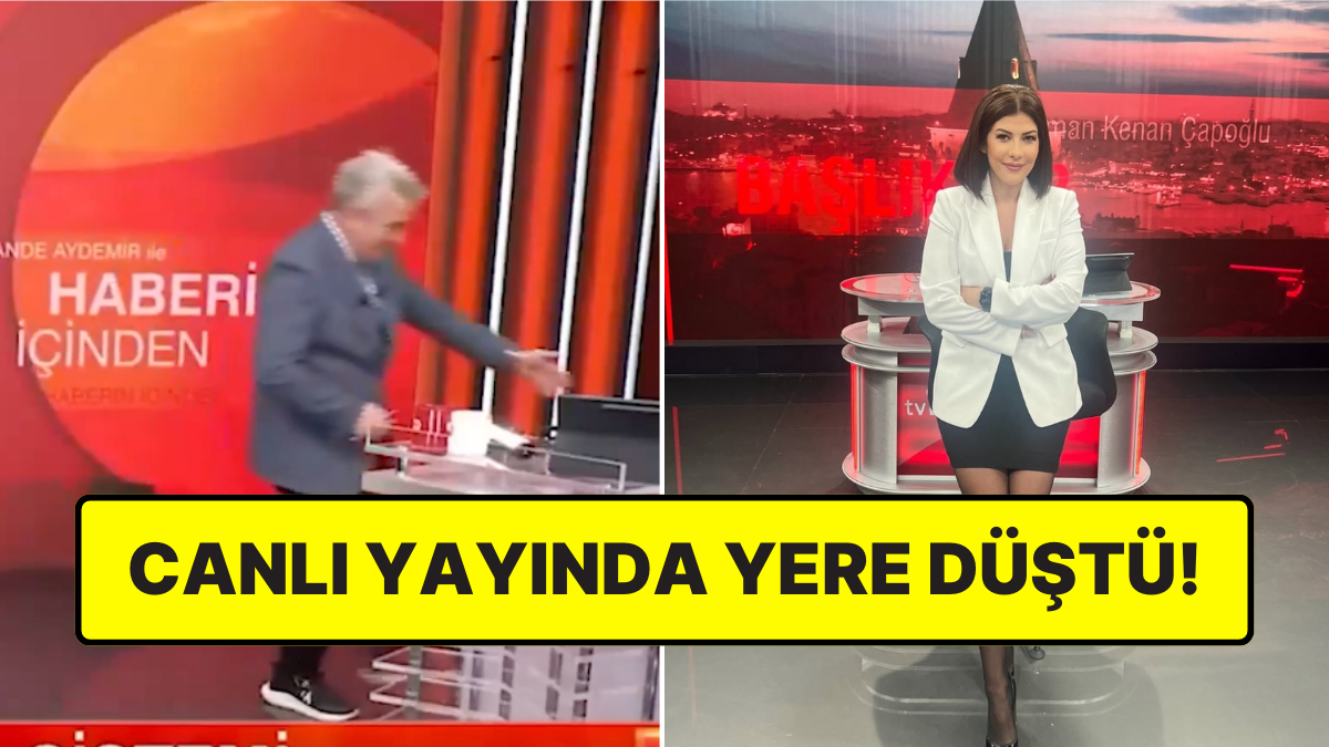 Canlı yayında Hande Aydemir'in sandalyesinin kırılması izleyenleri şok etti! Bu