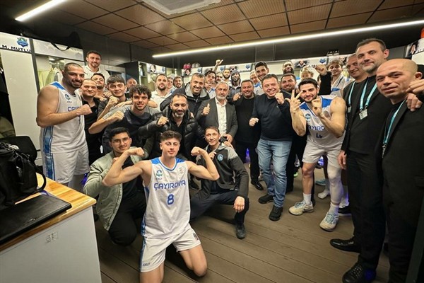 Türkiye Basketbol Ligi İlkan Karaman Sezonu'nun 20. hafta karşılaşmasında Çayırova