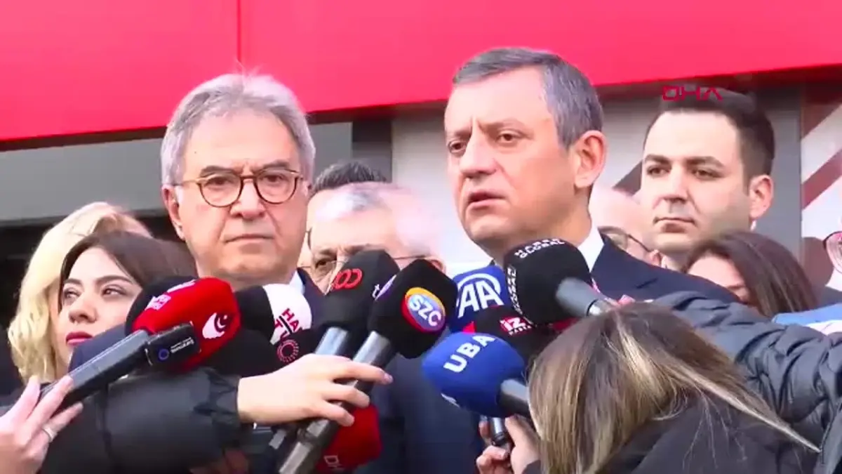 CHP Genel Başkanı Özgür Özel'in son açıklamaları, adalet vurgusu ve