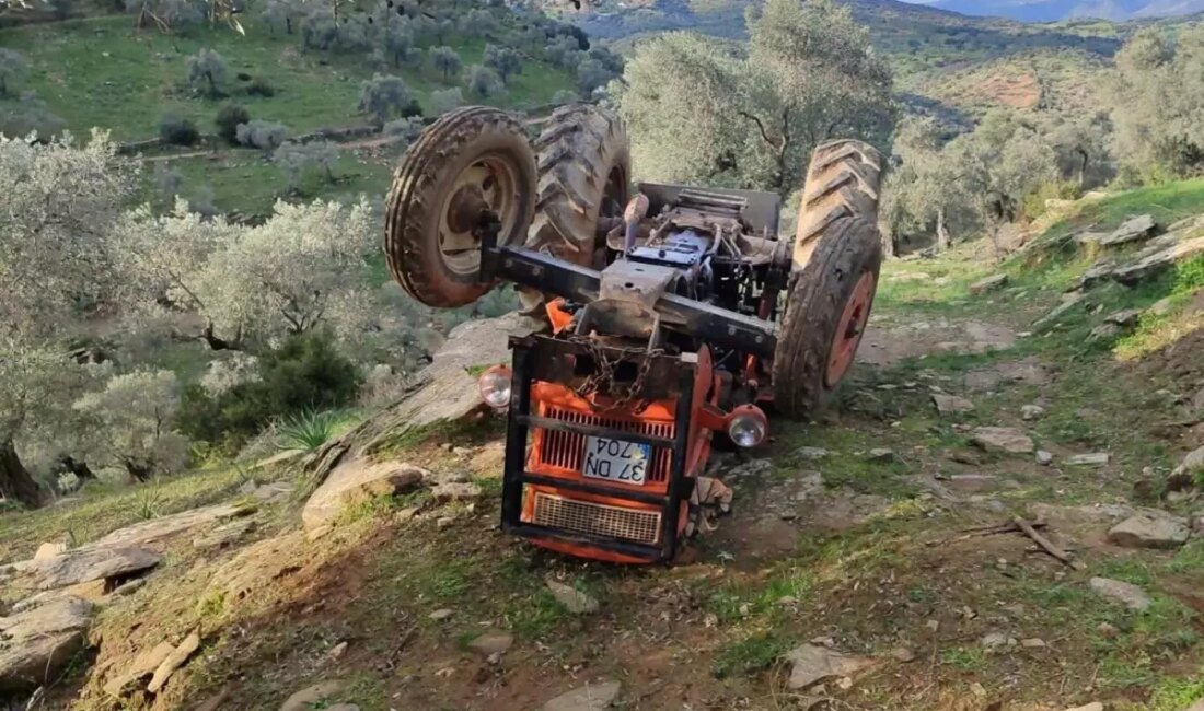 Çine'de meydana gelen bir traktör kazasında 79 yaşındaki çiftçi hayatını