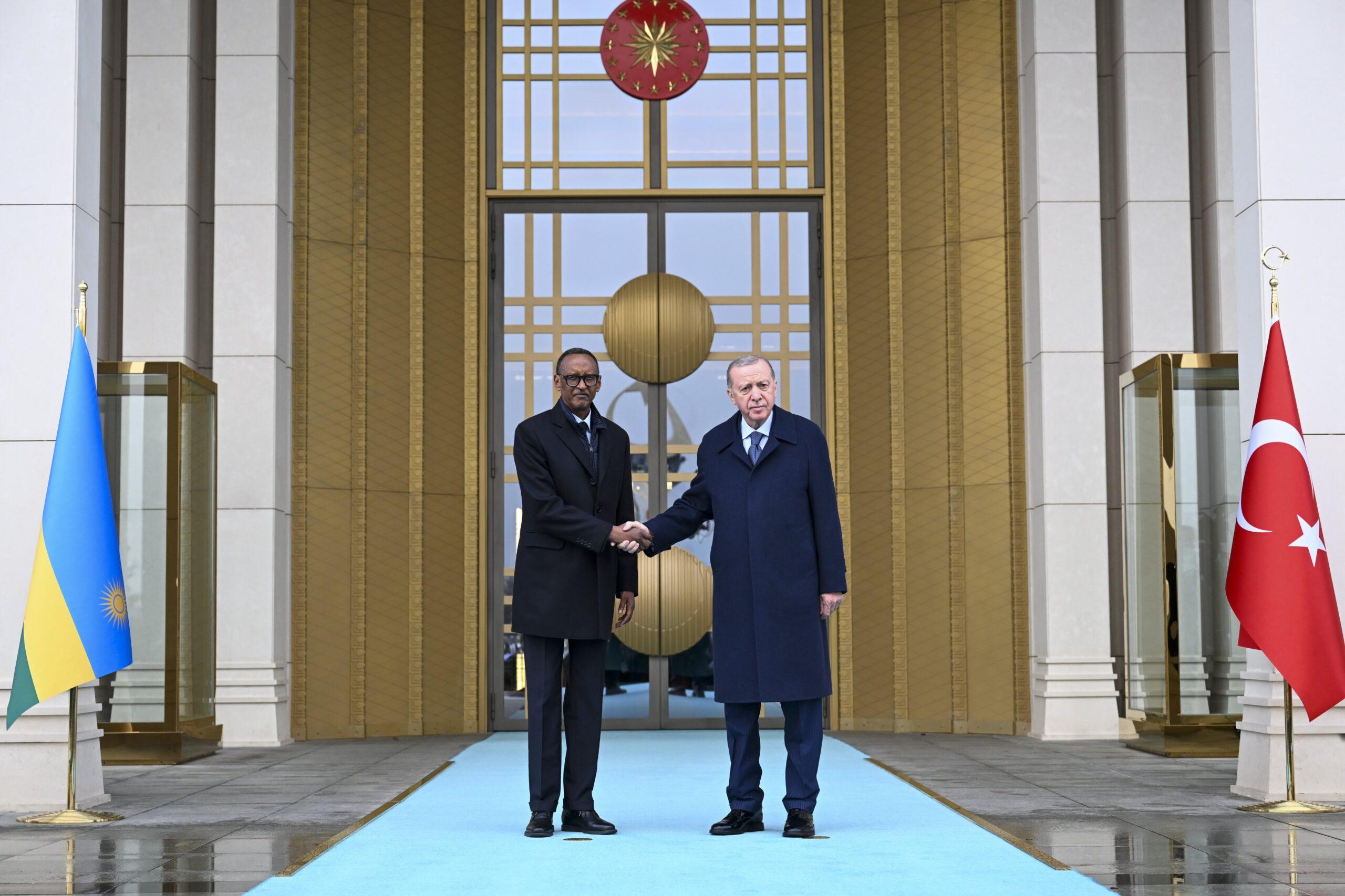 Cumhurbaşkanı Recep Tayyip Erdoğan, Ruanda Cumhurbaşkanı Paul Kagame'yi ağırladı.