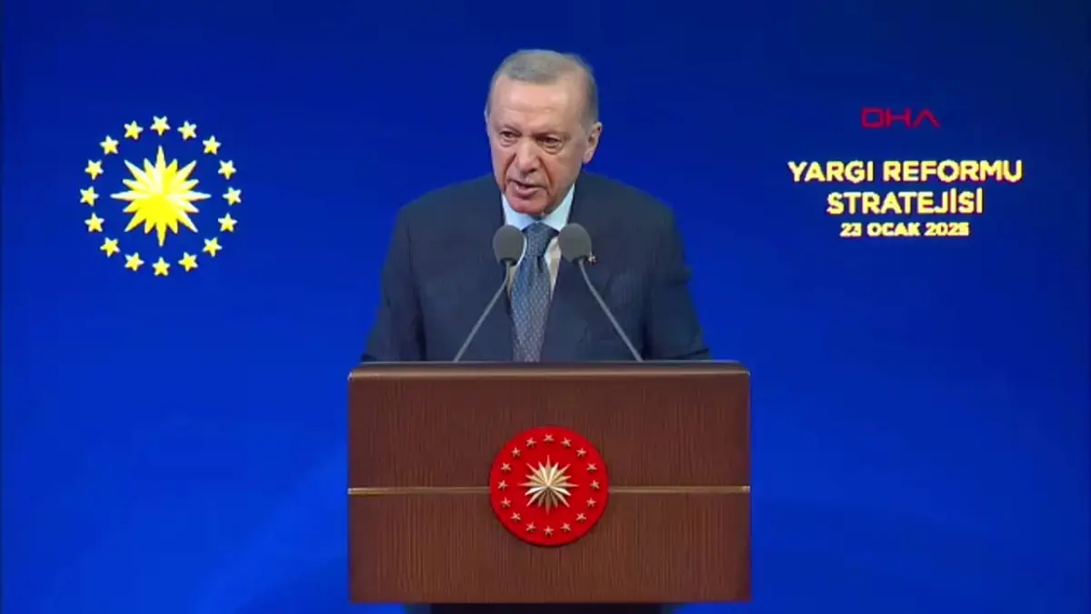 Cumhurbaşkanı Erdoğan, yargı reformuna dair önemli açıklamalarda bulundu. Adalet sisteminin