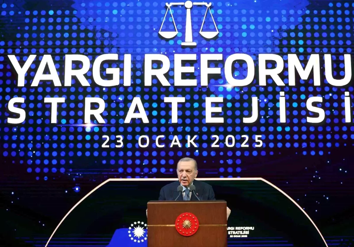 Cumhurbaşkanı Erdoğan, yargı reformu strateji belgesini tanıtarak, adalet sisteminde köklü