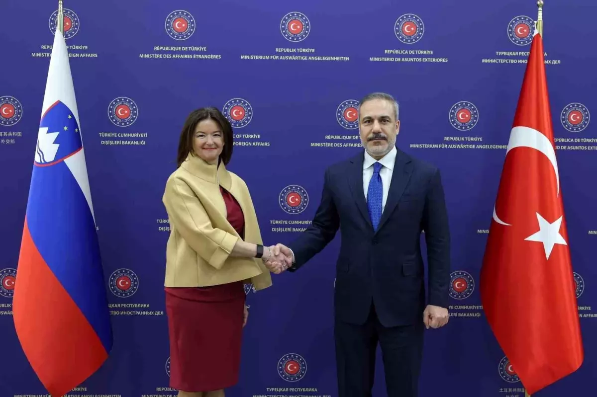 Dışişleri Bakanı Hakan Fidan, Slovenya Başbakan Yardımcısı Tanja Fajon ile