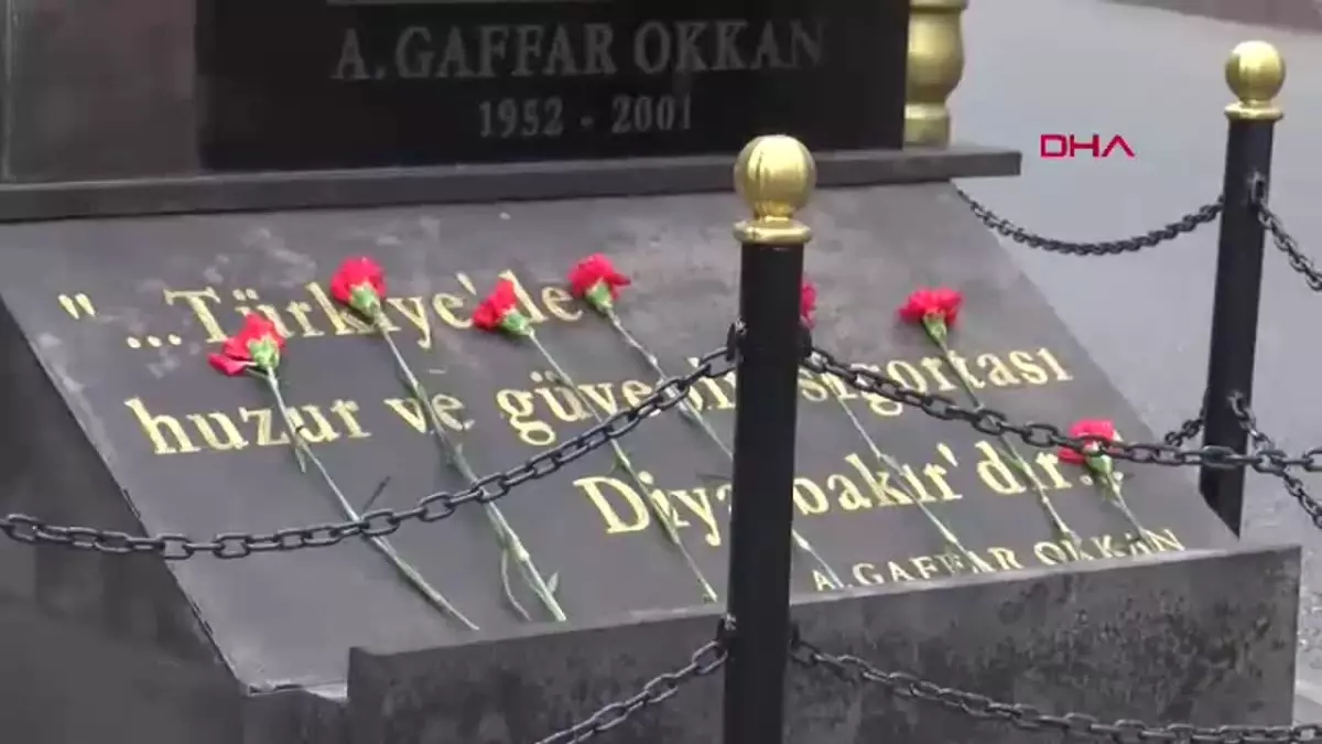 Diyarbakır'da, emniyet müdürü Ali Gaffar Okkan ve arkadaşları, vefatlarının yıldönümünde