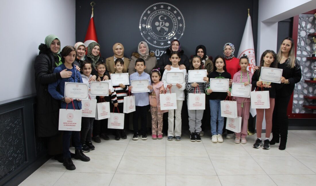 Düzce’de Türkiye Sportif Yetenek Taraması ve Spora Yönlendirme Programı koordinasyon