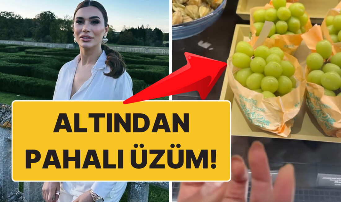 Ebru Şancı, Londra'daki pahalı üzüm fiyatlarıyla şoke oldu! Sosyal medya