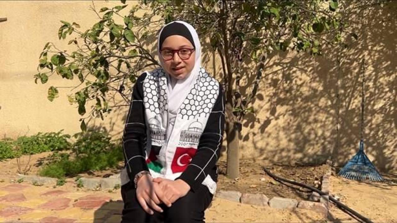 Filistinli çocuk Tesnim, Cumhurbaşkanı Erdoğan'a duygusal bir mektup yazarak, yaşadığı