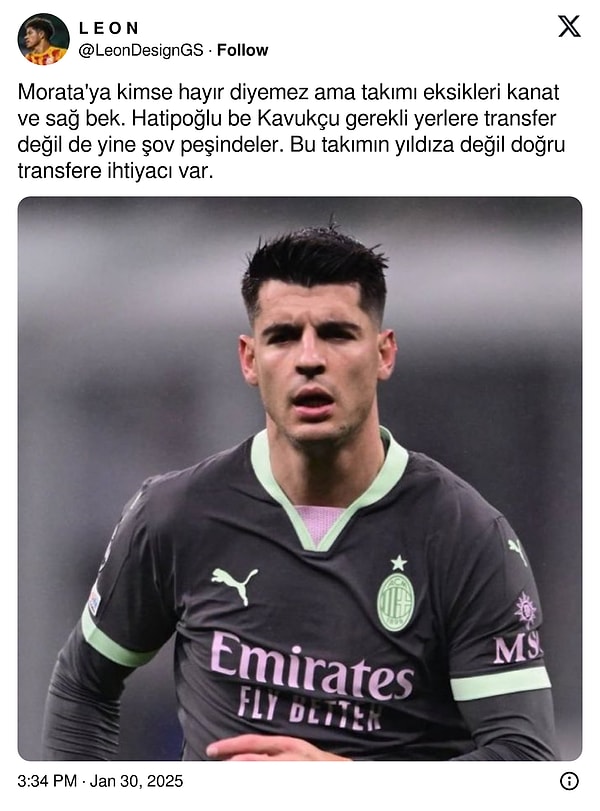 Galatasaray'da Alvaro Morata Transferi Heyecanı