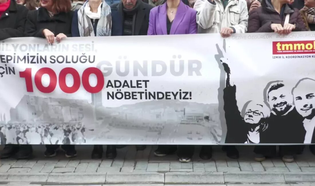 Gezi Parkı tutuklularının 1000. günü dolayısıyla TMMOB tarafından yapılan basın