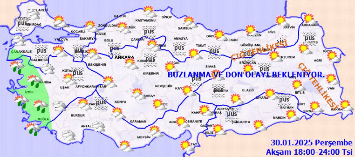 Güncel Hava Durumu Raporu - Mevsim Normallerinin Üzerinde Sıcaklık
