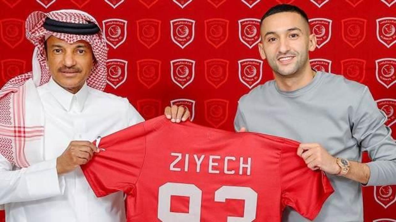Hakim Ziyech, futbol kariyerinde yeni bir sayfa açarak Al-Duhail'e transfer