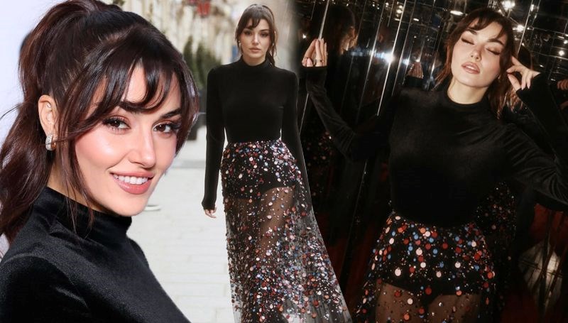 Hande Erçel, Paris Moda Haftası'nda sergilediği zarif stil ve şıklığıyla