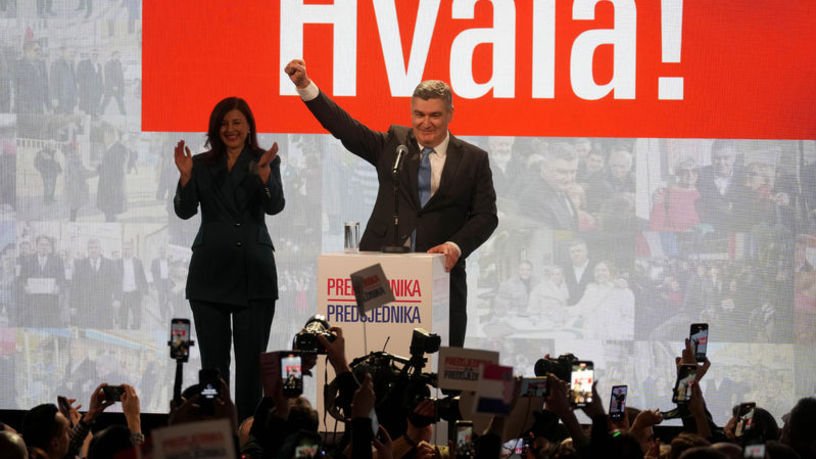 Hırvatistan'da cumhurbaşkanı seçiminde oyların yüzde 74,66'sını alan Sosyal Demokrat Parti'nin