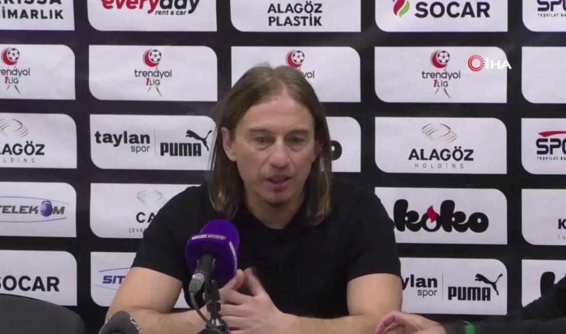 Iğdır FK ve Boluspor arasında gerçekleşen maç sonrası, teknik direktörlerin