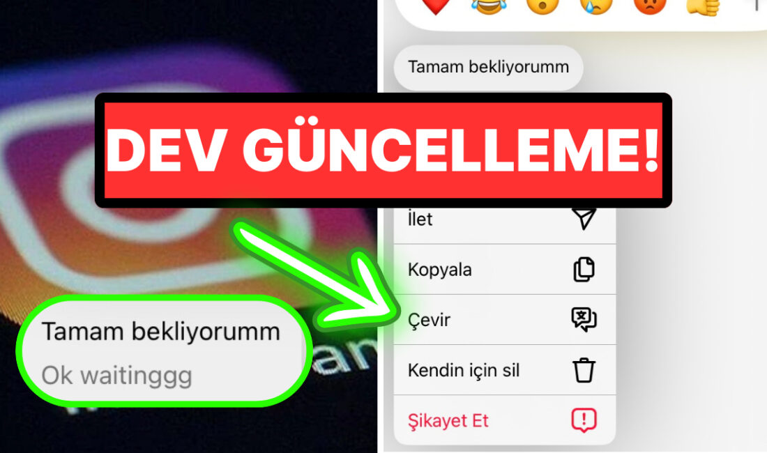 Instagram, çeviri özelliği ile kullanıcıların dil bariyerlerini aşmasını sağlıyor. Artık