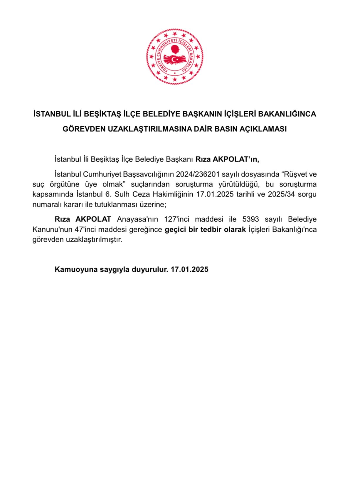 İstanbul Cumhuriyet Başsavcılığı'ndan Önemli Soruşturma