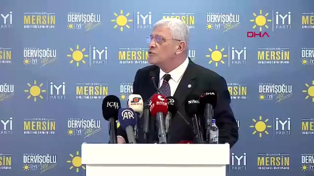 İYİ Parti Genel Başkanı Müsavat Dervişoğlu, Mersin'de önemli bir toplantı