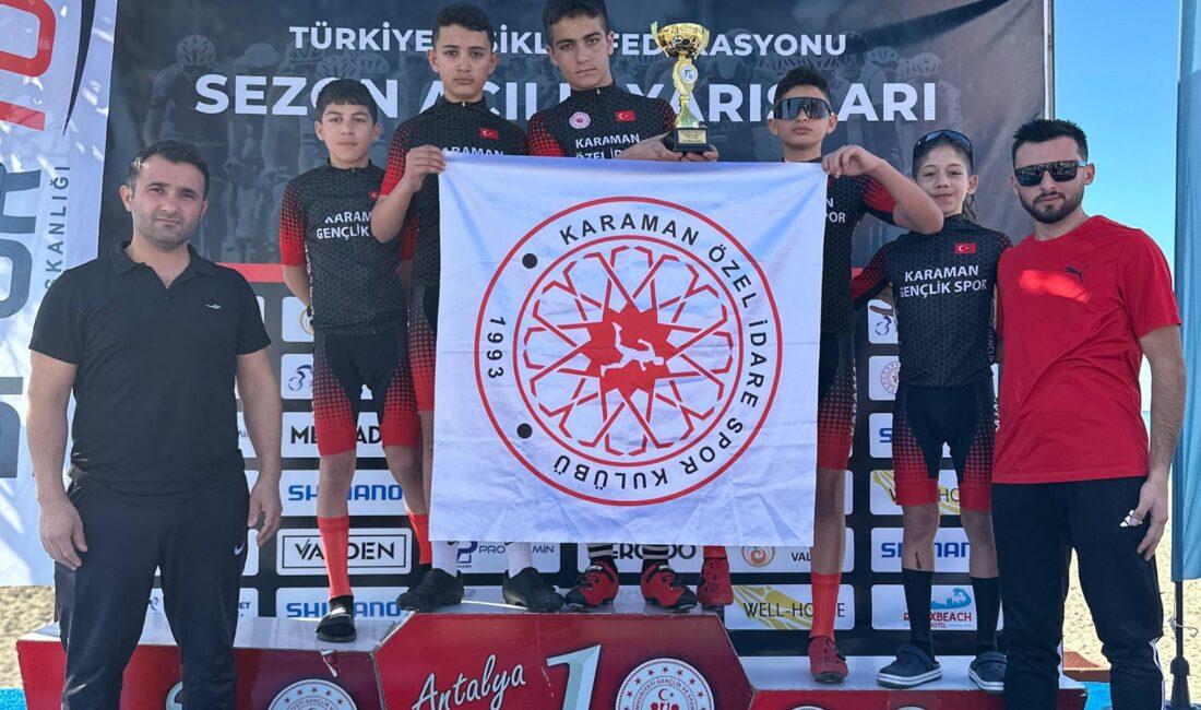 Karaman Bisiklet Takımı, Alanya’da düzenlenen Türkiye Kupası Sezon Açılış 1.