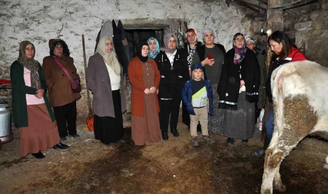 Kars'ta kadın çiftçilere yönelik düzenlenen sağım hijyeni eğitimi, süt kalitesini