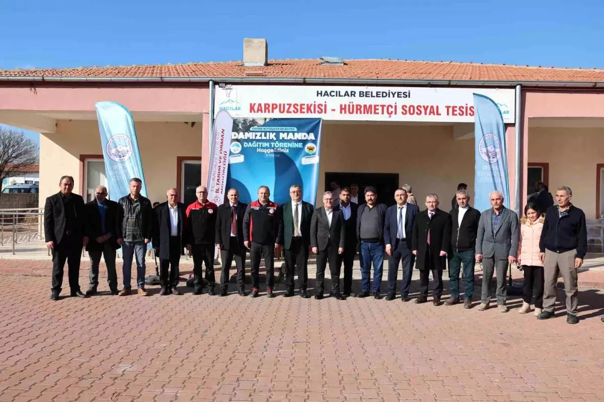 Kayseri'de Manda Islahı Projesi kapsamında düzenlenen kura çekilişi ile çiftçilere