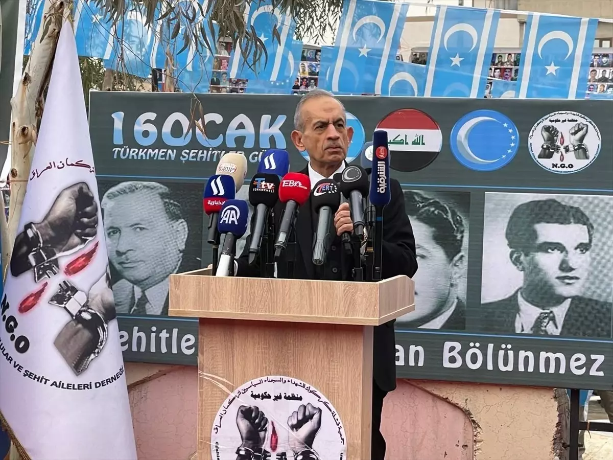 Kerkük'te düzenlenen Türkmen Şehitleri Anma Töreni, geçmişin hatıralarını yaşatmak ve