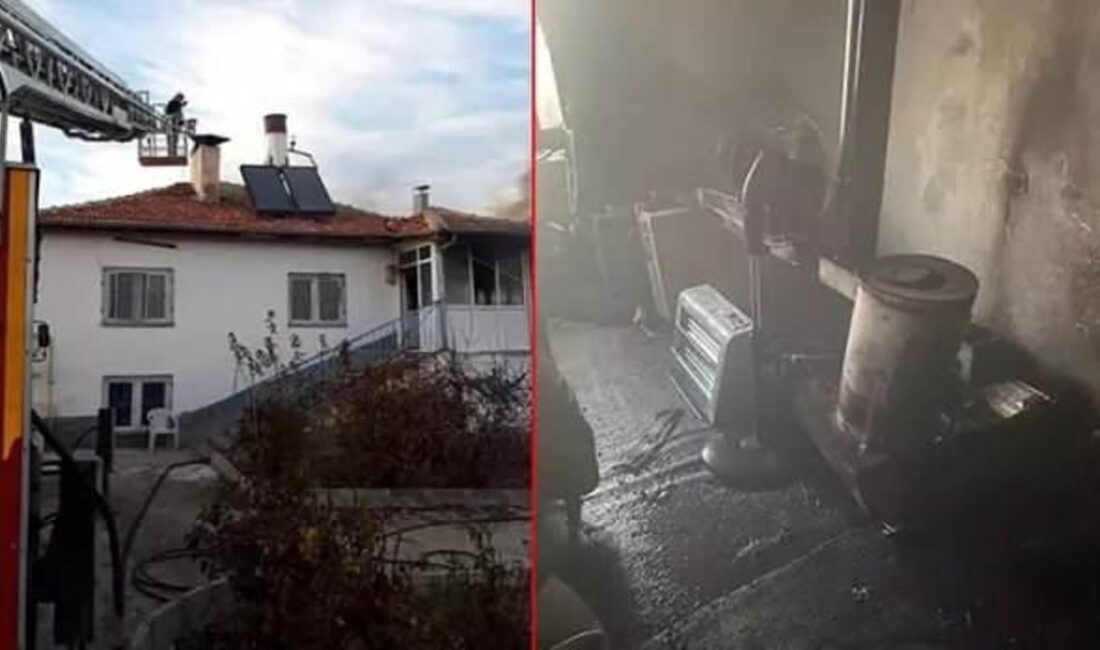 Kırşehir'de bir evde sobadan çıkan yangın, mahalle sakinlerini korkuttu. Yangın