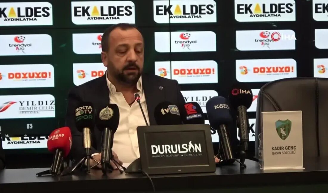 Kocaelispor Basın Sözcüsü Kadir Genç, kulübün mali durumu ve geleceğe